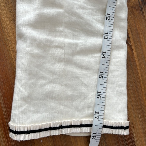 Anne Klein Linen Blend Ruffle Stretch 3/4 Sleeves Blazer 4 - Picture 12 of 12